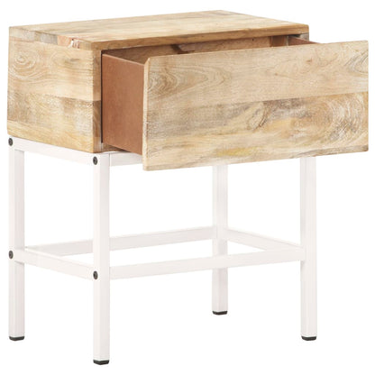 Comodino 40x30x50 cm in Legno Massello di Mango | homemem39