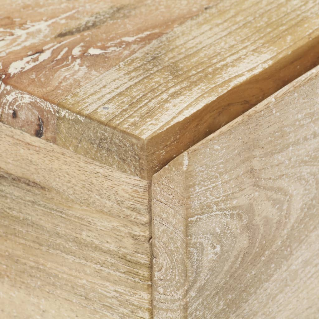 Comodino 40x30x50 cm in Legno Massello di Mango | homemem39