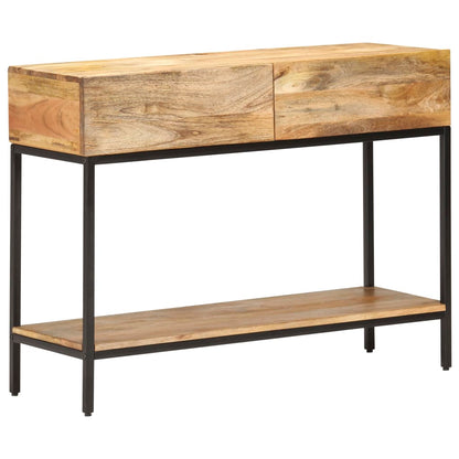 Tavolo Consolle 100x35x76 cm in Legno Massello di Mango