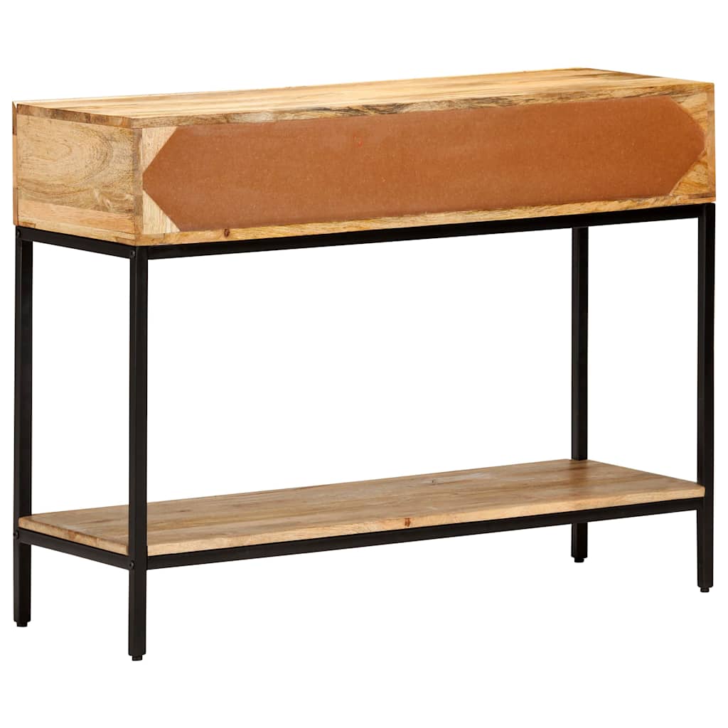 Tavolo Consolle 100x35x76 cm in Legno Massello di Mango