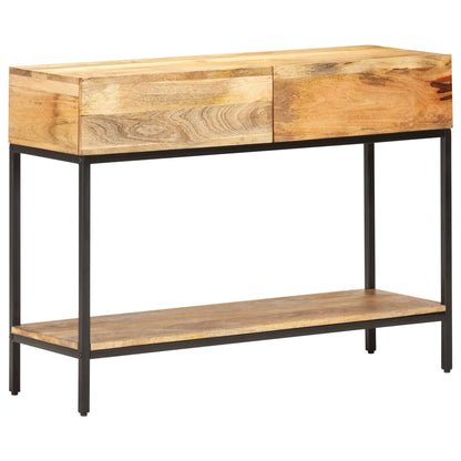 Tavolo Consolle 100x35x76 cm in Legno Massello di Mango