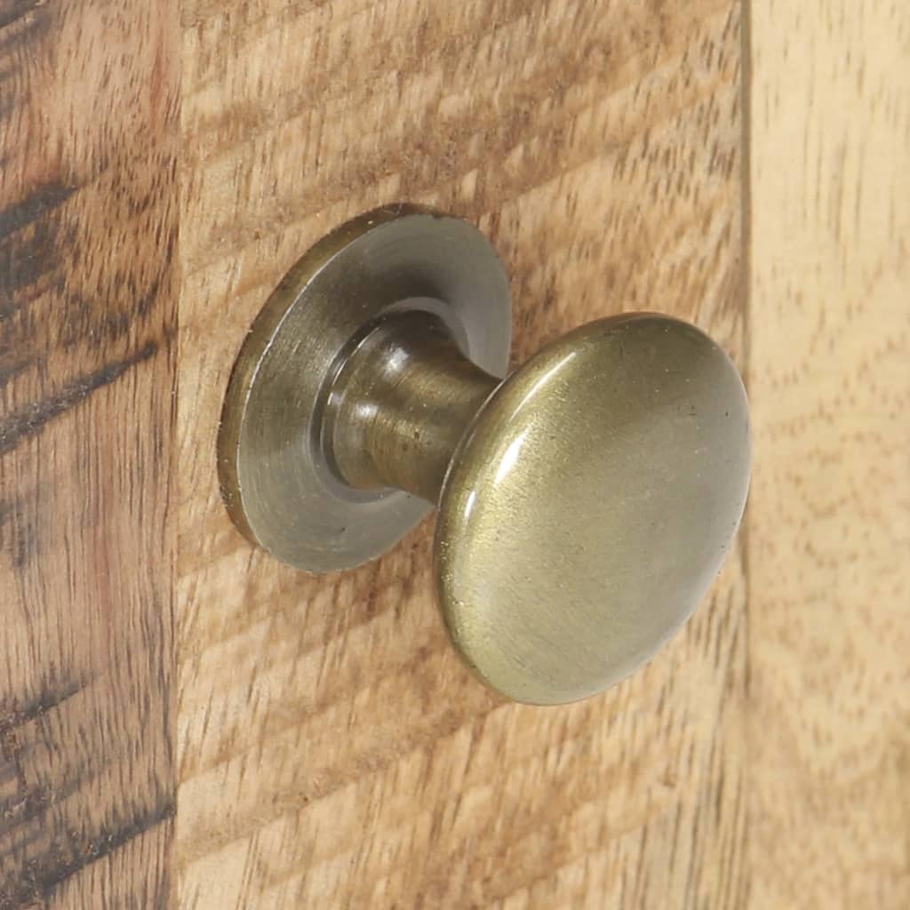 Comodino 40x30x50 cm in Legno di Mango Grezzo