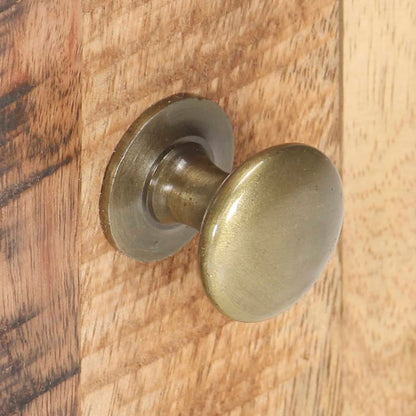 Comodino 40x30x50 cm in Legno di Mango Grezzo