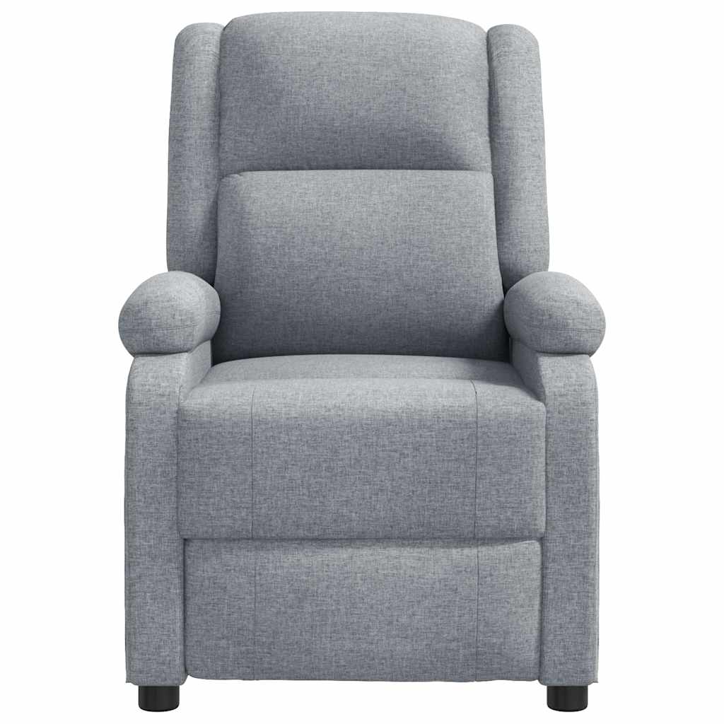 Poltrona Massaggiante in Tessuto Grigio Chiaro | homemem39