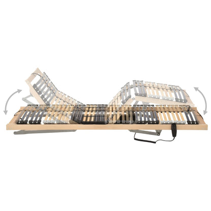 Letto con Telaio a Doghe Elettrico 42 Doghe 7 Zone 90x200 cm | homemem39
