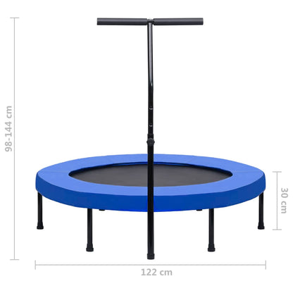 Trampolino da Fitness con Manico e Tappetino di Sicurezza 122cm | homemem39