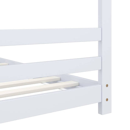 Giroletto per Bambini Bianco in Massello di Pino 70x140 cm | homemem39