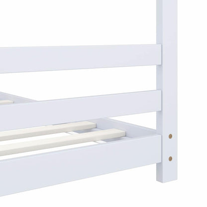 Giroletto per Bambini Bianco in Massello di Pino 70x140 cm