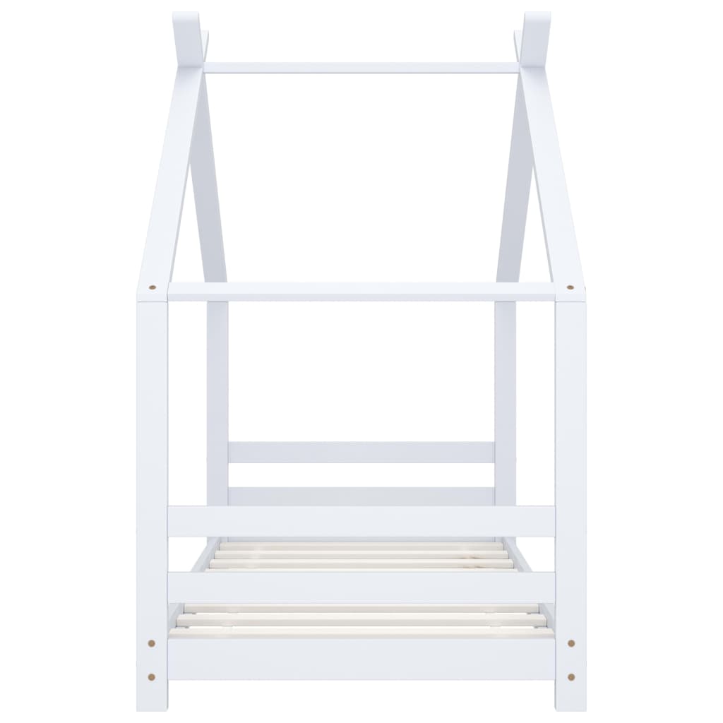 Giroletto per Bambini Bianco in Massello di Pino 80x160 cm | homemem39