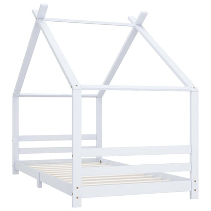 Giroletto per Bambini Bianco in Massello di Pino 90x200 cm | homemem39