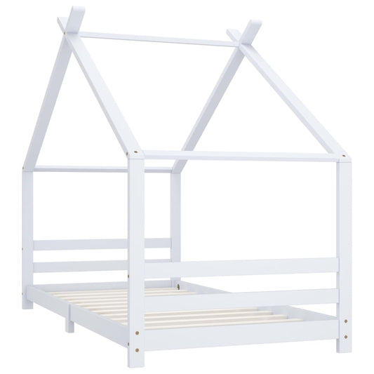 Giroletto per Bambini Bianco in Massello di Pino 90x200 cm | homemem39