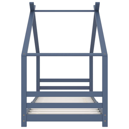 Giroletto per Bambini Grigio in Massello di Pino 90x200 cm - homemem39