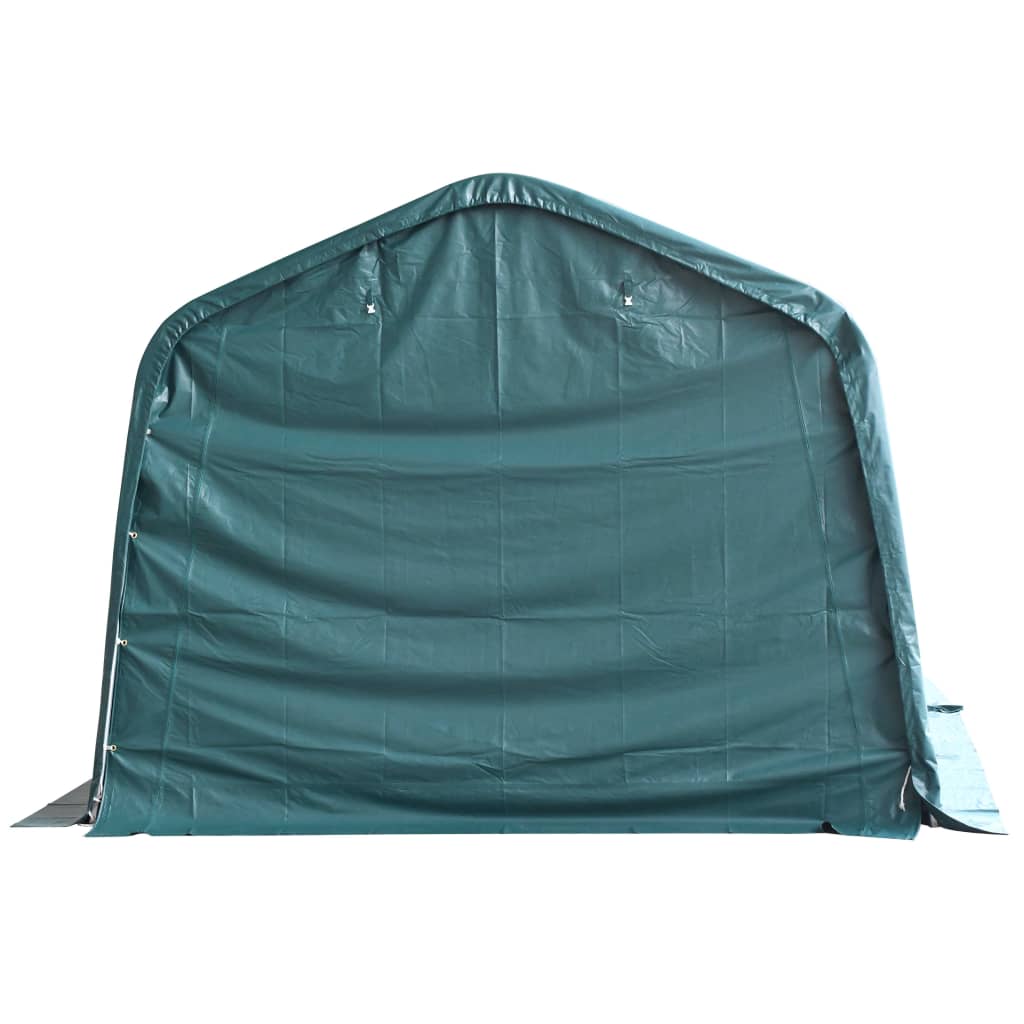 Tendone Bestiame Rimovibile PVC 550 g/m² 3,3x4,8 m Verde Scuro - homemem39