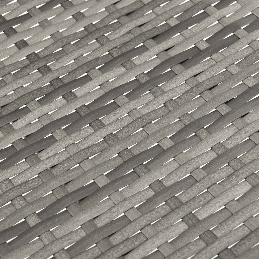 Sedie da Esterno Impilabili 4 pz Grigie in Polyrattan - homemem39