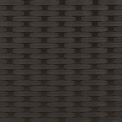 Sedie da Esterno Impilabili 6 pz in Polyrattan Nere