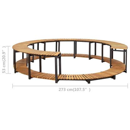 Bordo per Spa 273x53 cm in Legno Massello d'Acacia | homemem39