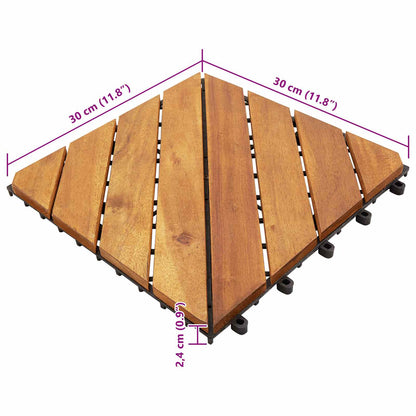 Piastrella per Decking 10 pcs Marrone 30 x 30 cm | homemem39