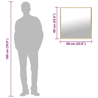 Specchio Dorato 60x60 cm