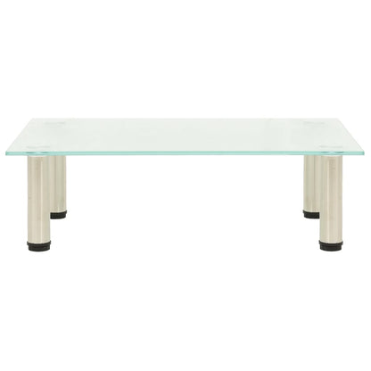 Mobile Porta TV Glassato 60x35x17 cm in Vetro Temperato