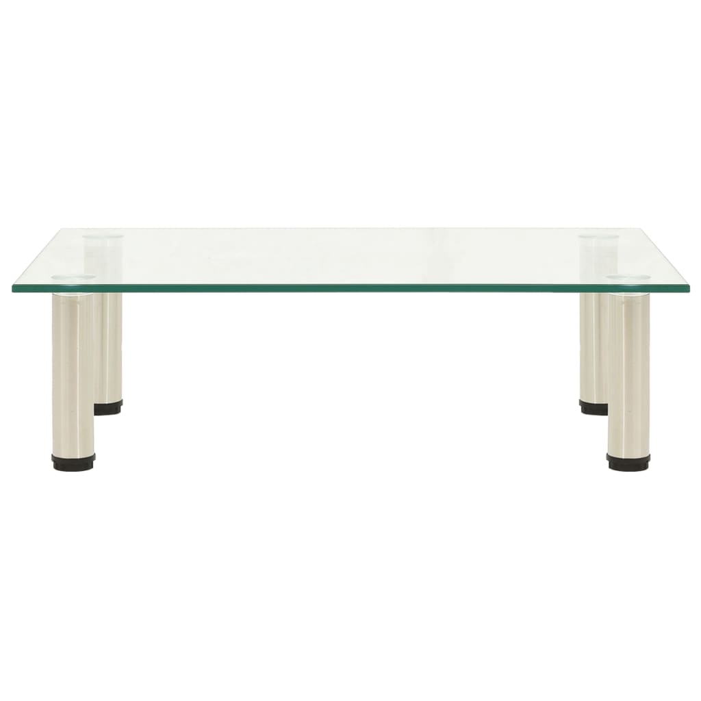 Mobile Porta TV Trasparente 60x35x17 cm in Vetro Temperato