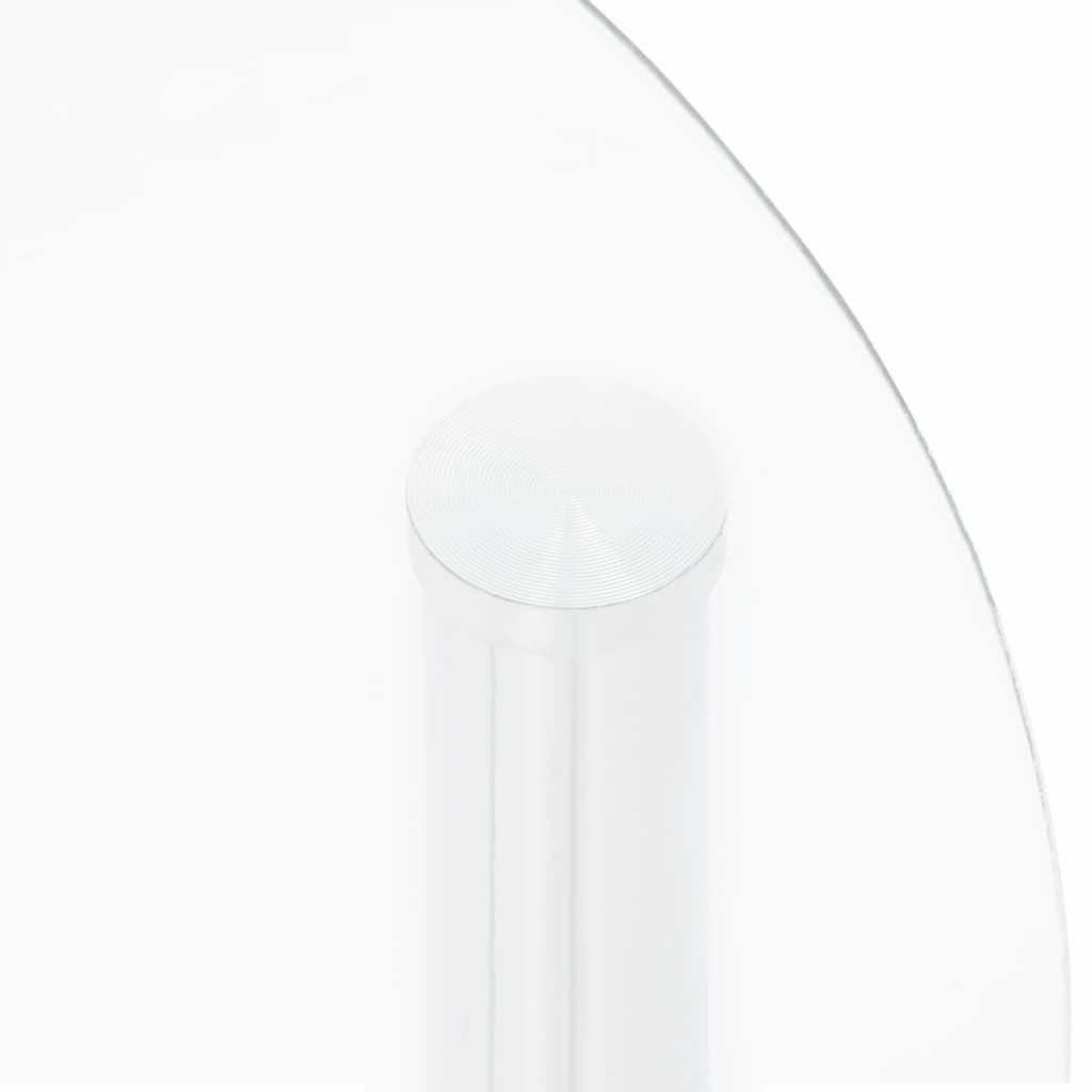 Tavolino a 2 Livelli Trasparente 38 cm in Vetro Temperato | homemem39