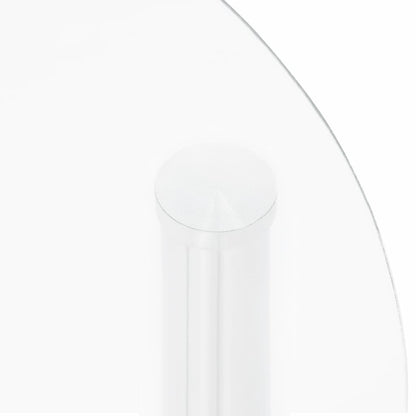 Tavolino a 2 Livelli Trasparente 38 cm in Vetro Temperato | homemem39
