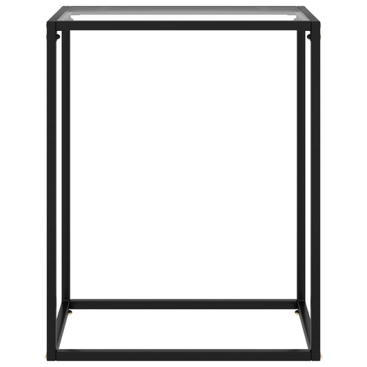 Tavolo Consolle Trasparente 60x35x75 cm in Vetro Temperato | homemem39