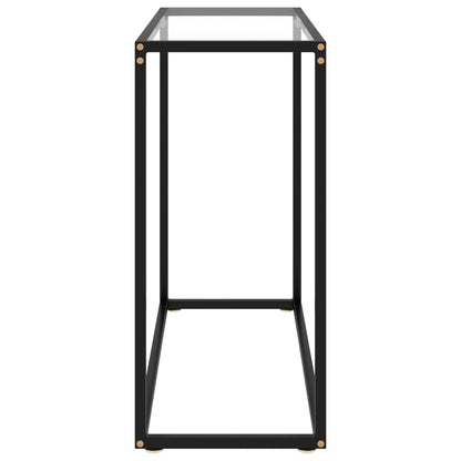 Tavolo Consolle Trasparente 80x35x75 cm in Vetro Temperato - homemem39