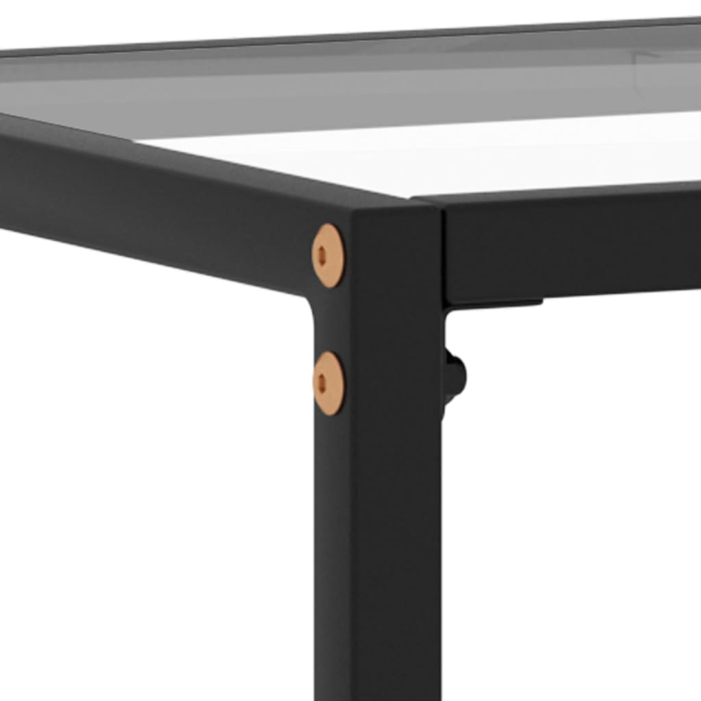 Tavolo Consolle Trasparente 80x35x75 cm in Vetro Temperato | homemem39