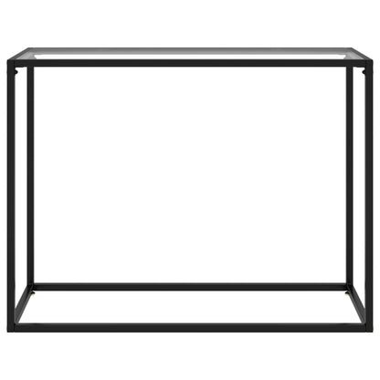 Tavolo Consolle Trasparente 100x35x75 cm in Vetro Temperato - homemem39