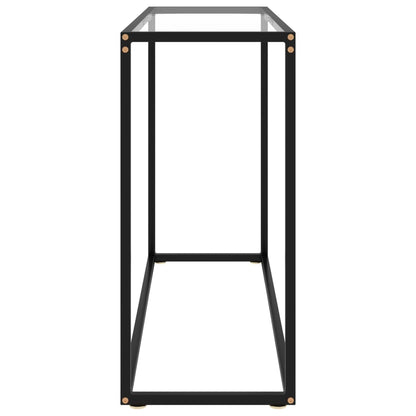 Tavolo Consolle Trasparente 100x35x75 cm in Vetro Temperato | homemem39