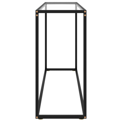 Tavolo Consolle Trasparente 120x35x75 cm in Vetro Temperato | homemem39