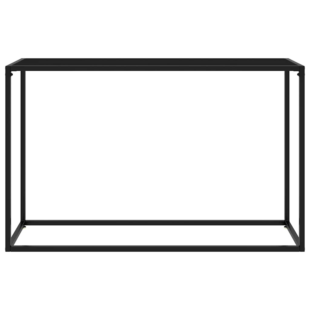 Tavolo Consolle Nero 120x35x75 cm in Vetro Temperato | homemem39