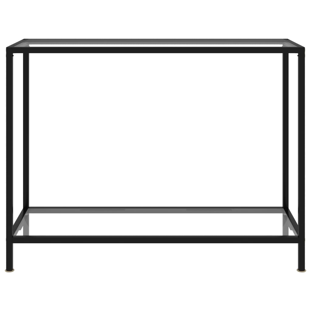 Tavolo Consolle Trasparente 100x35x75 cm in Vetro Temperato | homemem39