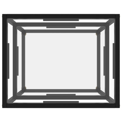 Tavolo Consolle Trasparente 50x40x40 cm in Vetro Temperato | homemem39