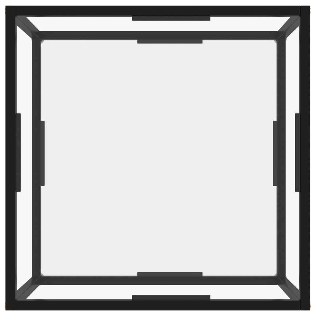 Tavolino da Salotto Trasparente 60x60x35 cm in Vetro Temperato | homemem39