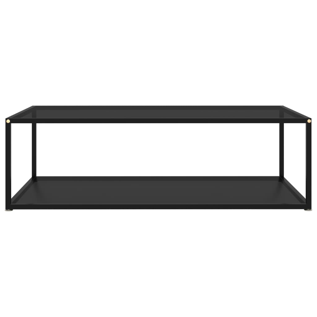 322903 vidaXL Coffee Table Black 120x60x35 cm Tempered Glass