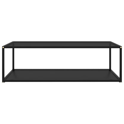 322903 vidaXL Coffee Table Black 120x60x35 cm Tempered Glass