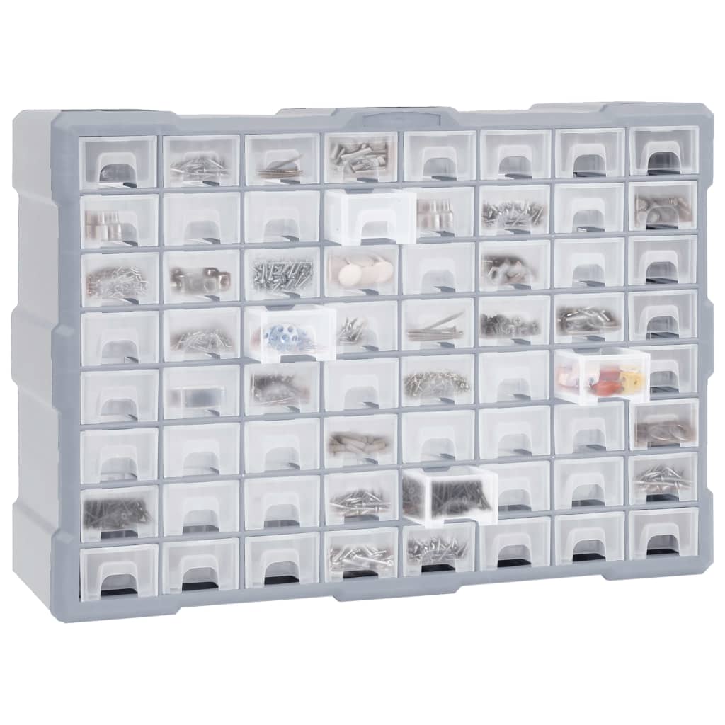Mobile Contenitore con 64 Cassetti 52x16x37,5 cm | homemem39