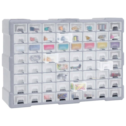 Mobile Contenitore con 64 Cassetti 52x16x37,5 cm | homemem39
