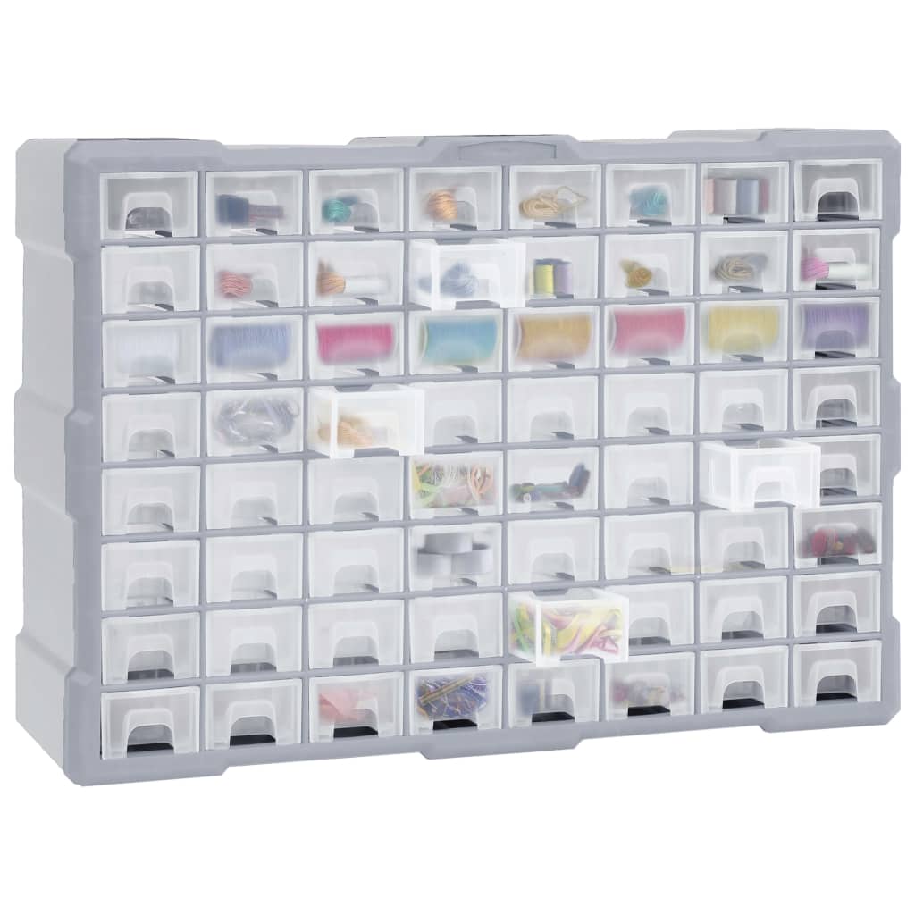 Mobile Contenitore con 64 Cassetti 52x16x37,5 cm