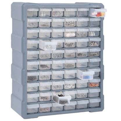 Mobile Contenitore con 60 Cassetti 38x16x47,5 cm | homemem39