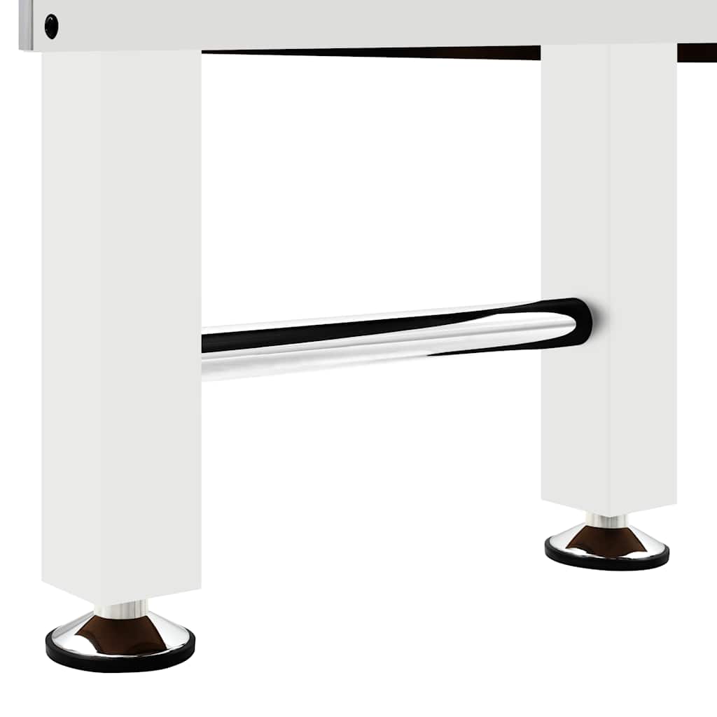 Tavolo Calcio Balilla in Acciaio 60 kg 140x74,5x87,5 cm Bianco | homemem39