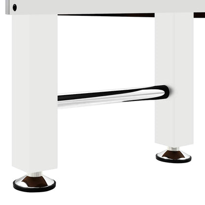 Tavolo Calcio Balilla in Acciaio 60 kg 140x74,5x87,5 cm Bianco | homemem39