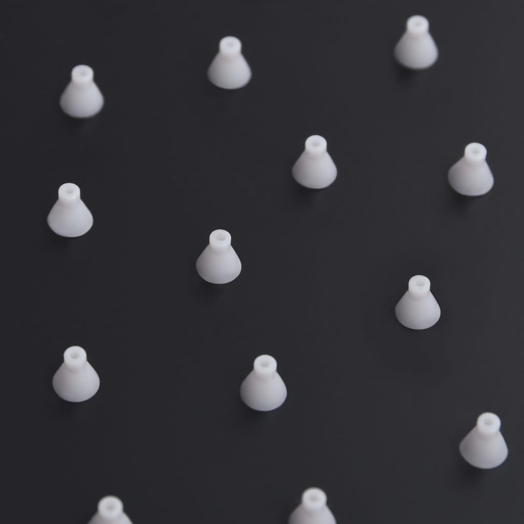 Testa Doccia a Pioggia in Acciaio Inox 30 cm Rotonda Nera - homemem39