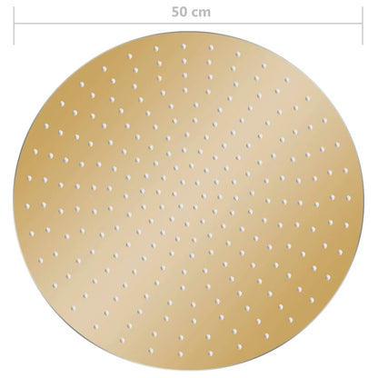 Rain Shower Head in Stainless Steel 50 cm Round Gold