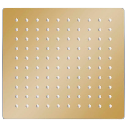 Testa Doccia a Pioggia in Acciaio Inox 20x20cm Quadrata Oro - homemem39