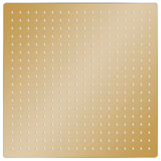 Testa Doccia a Pioggia in Acciaio Inox 50x50 cm Quadrata Oro - homemem39