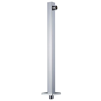 Braccio di Supporto Doccia Quadrato Acciaio 201 Argento 40 cm
