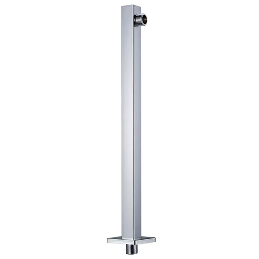 Braccio di Supporto Doccia Quadrato Acciaio 201 Argento 40 cm